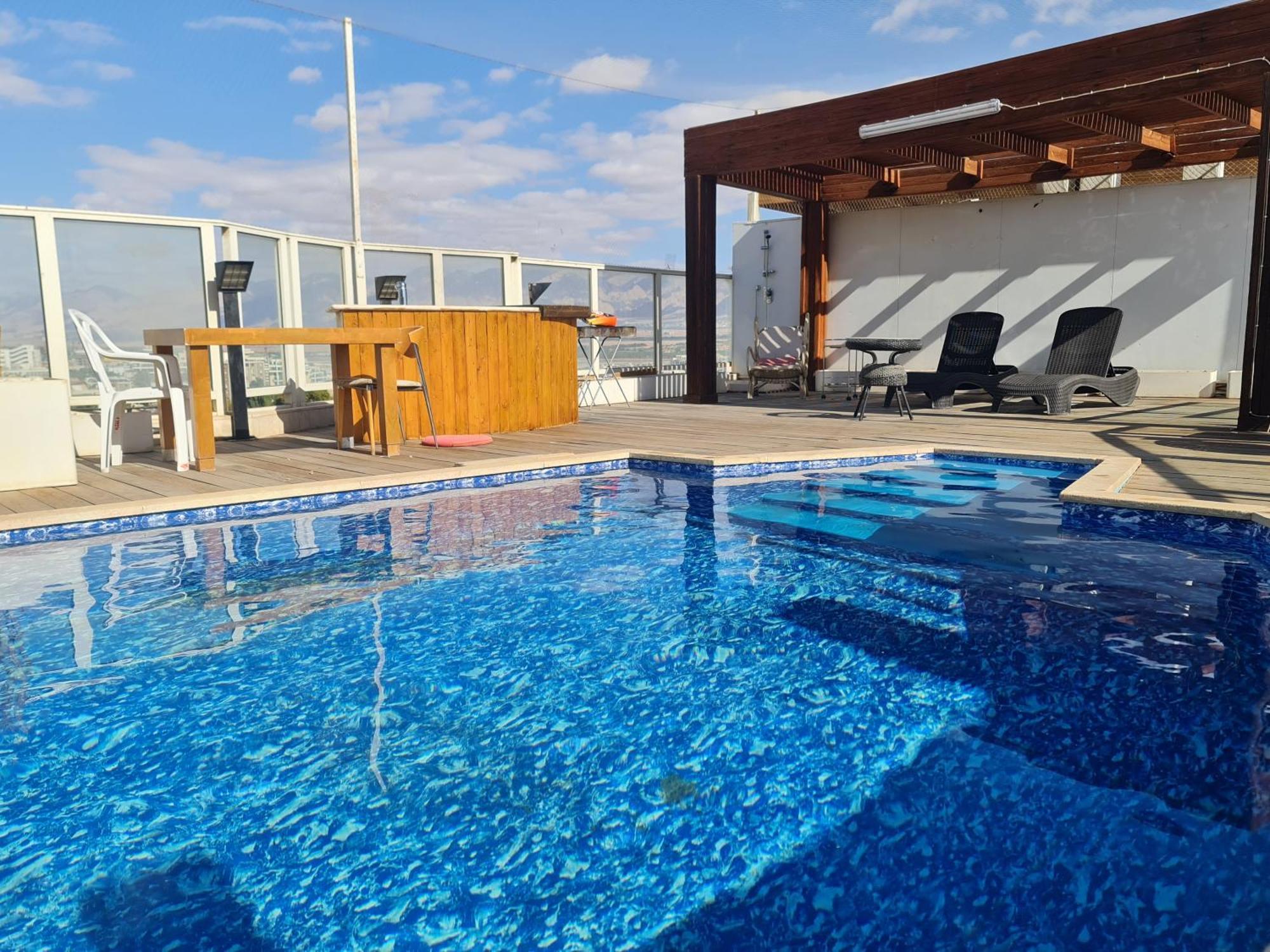 דירות אילת Exclusive Top Luxury Penthouse Near The Sea With Privat Roof-Pool מראה חיצוני תמונה